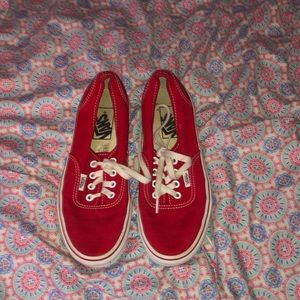 red vans size 7 women’s